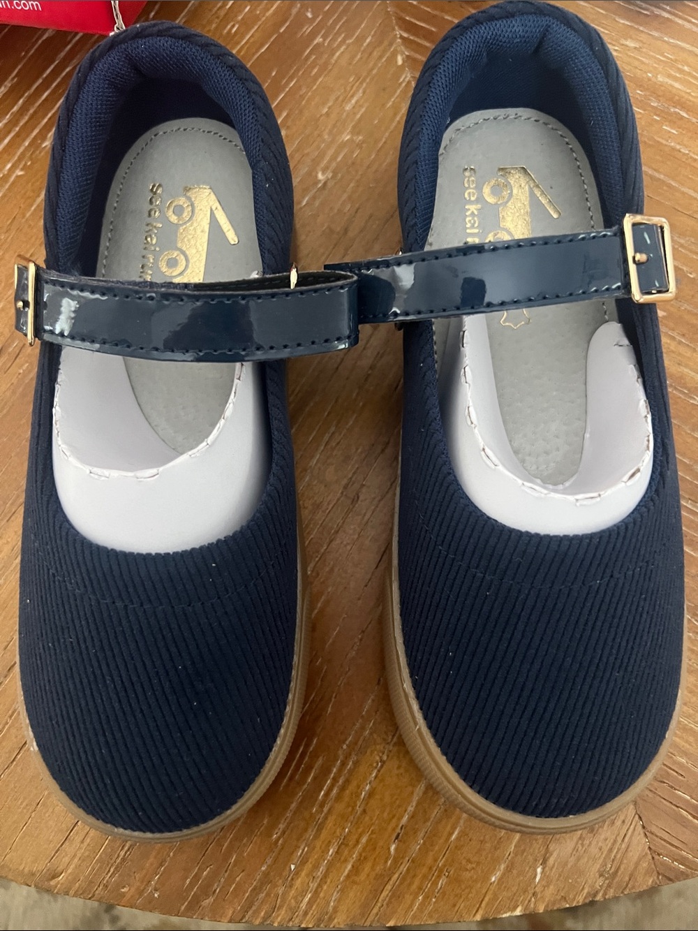 See Kai Run Navy Patent-Trim Mary Jane Shoes for Kids size 12.5